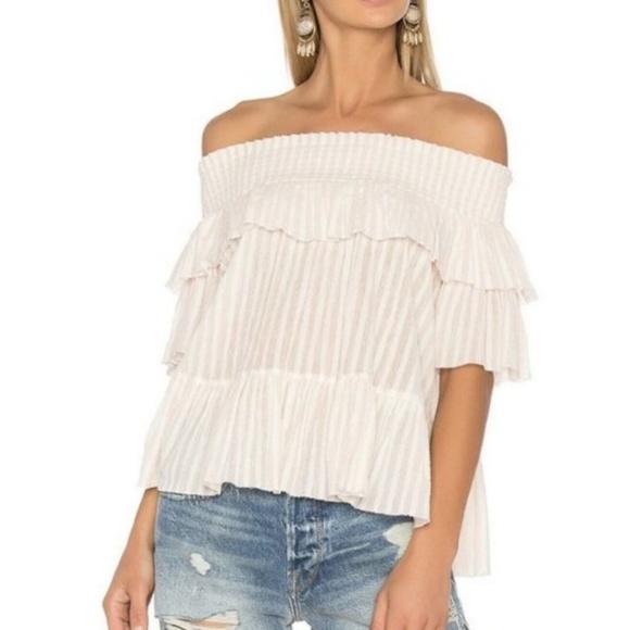 Ulla Johnson Cotton Kasia Ruffle Blouse | 2 - Picture 4 of 10